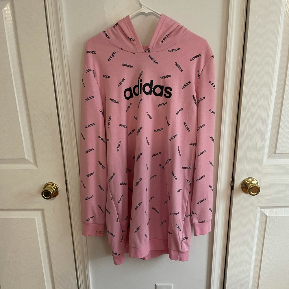 Pink adidas sweatshirt
